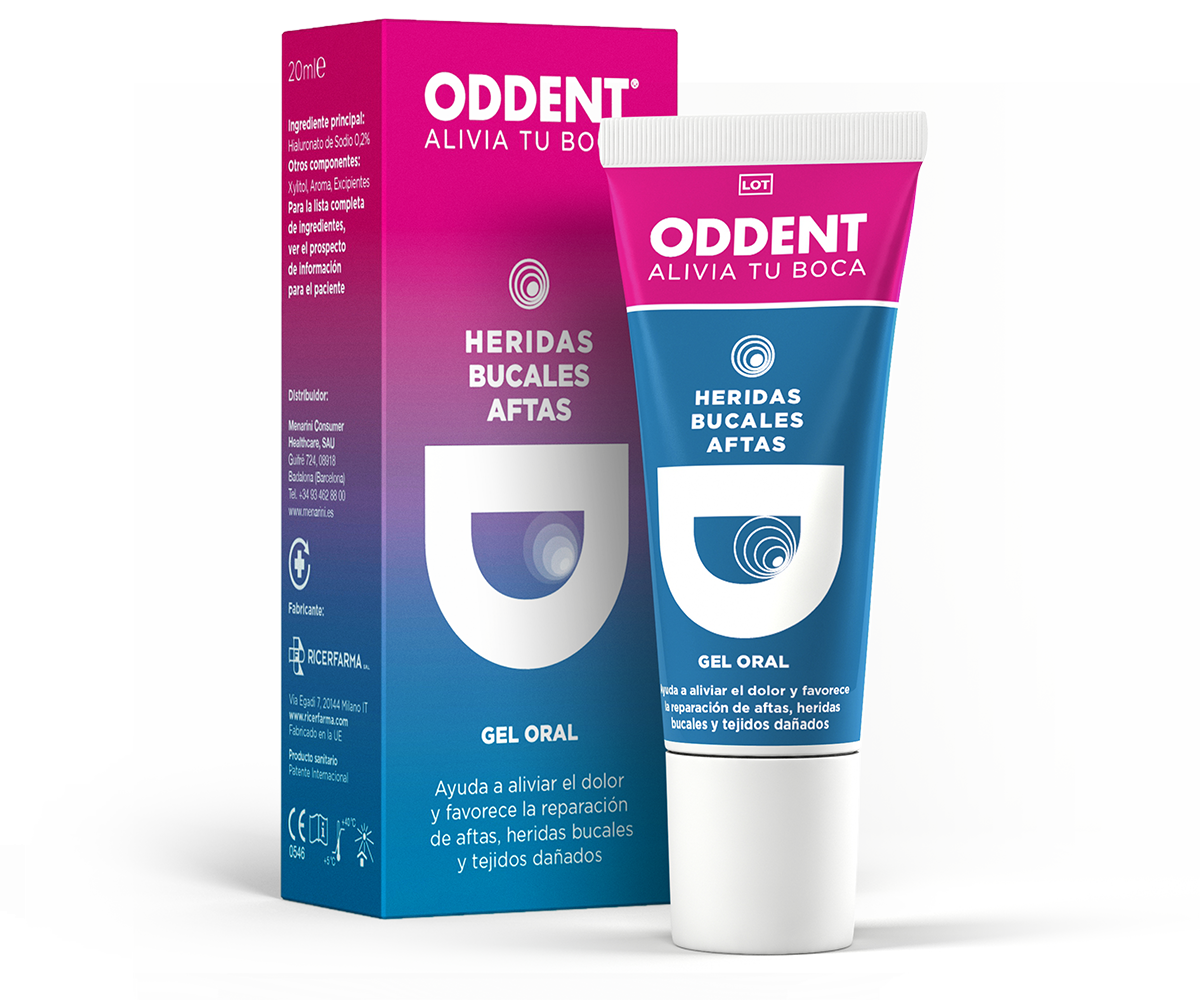 ODDENT Gel Oral Llagas y Heridas Bucales 20ml-1