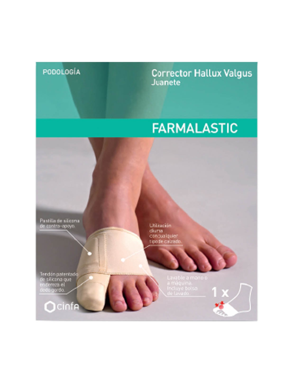 FARMALASTIC Corrector Hallux Valgus Juanete Talla Grande-1