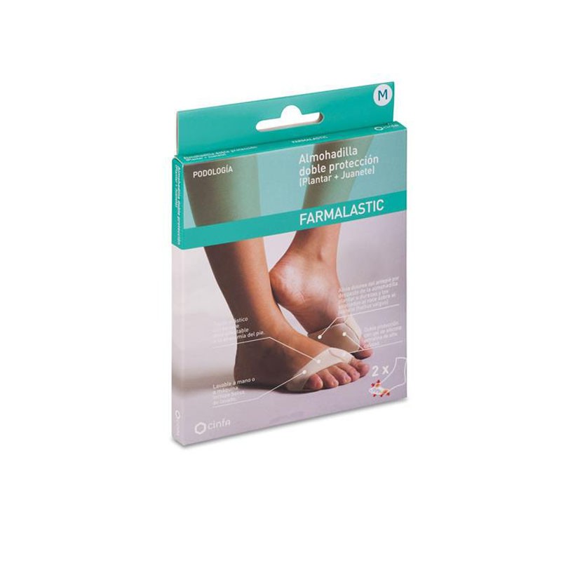 FARMALASTIC Almohadilla Doble Protección Talla Mediana 2 Unidades-1