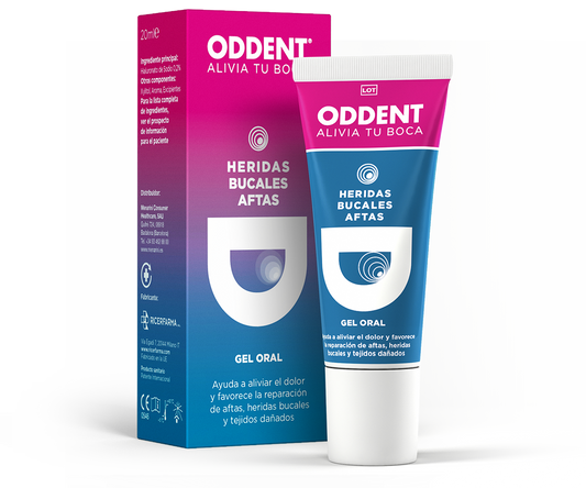 ODDENT Gel Oral Llagas y Heridas Bucales 20ml-1