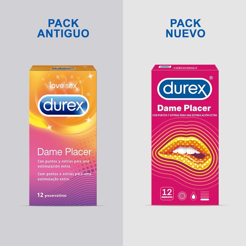 DUREX Preservativos Dame Placer con Puntos y Estrías 12 unidades-3