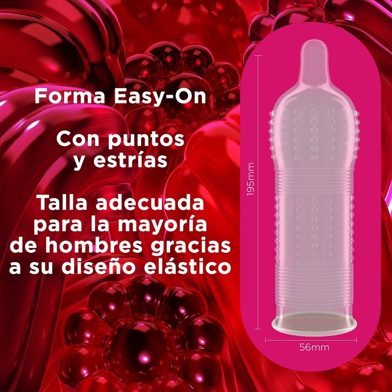 DUREX Preservativos Dame Placer con Puntos y Estrías 12 unidades-5