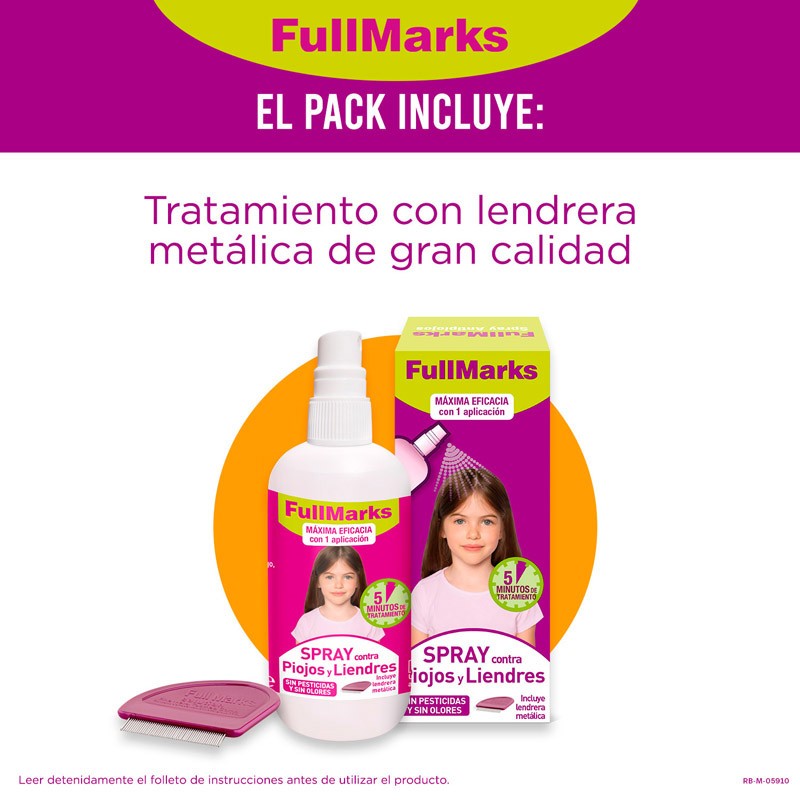 FULLMARKS Spray Antipiojos 150ml-5
