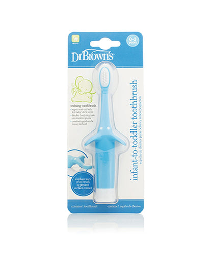 DR. BROWN'S Cepillo de Dientes Natural Flow Azul-1