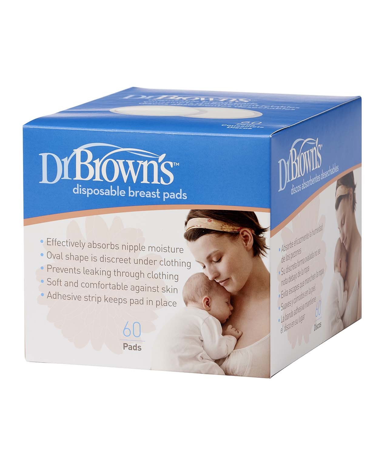 DR. BROWN'S Discos Absorbentes Desechables 60 Unidades-2