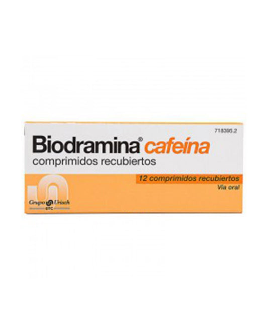 BIODRAMINA Cafeína 12 Comprimidos-1