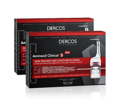 VICHY Dercos Aminexil Clinical 5 Hombre DUPLO 2x21 Monodosis-1
