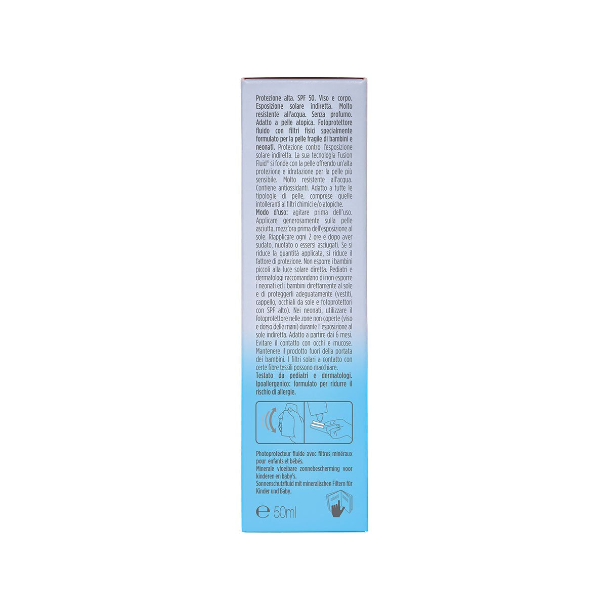 ISDIN Fusion Fluid Mineral Baby Pediatrics SPF 50 Fotoprotector 50ml-4