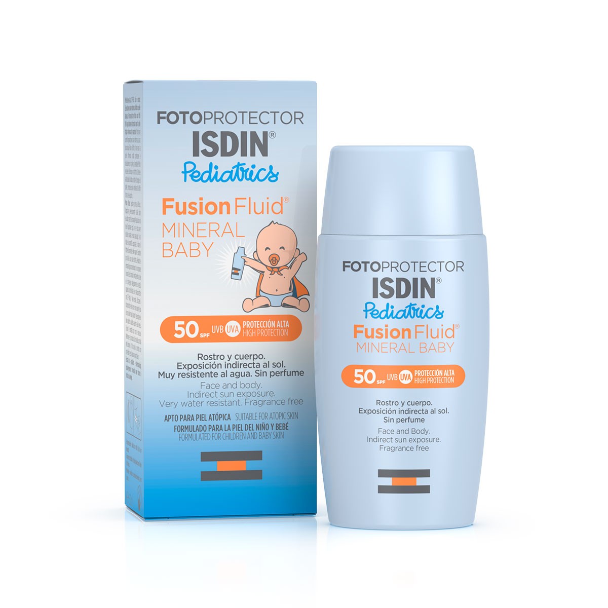 ISDIN Fusion Fluid Mineral Baby Pediatrics SPF 50 Fotoprotector 50ml-2