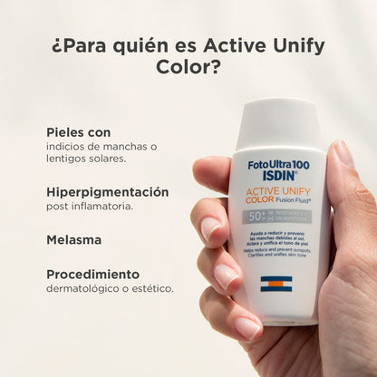 ISDIN Foto Ultra 100 Active Unify Color Despigmentante (SPF50+) 50ml-3