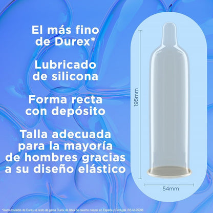 DUREX Preservativo Invisible Extra Sensitivo 12 unidades-5