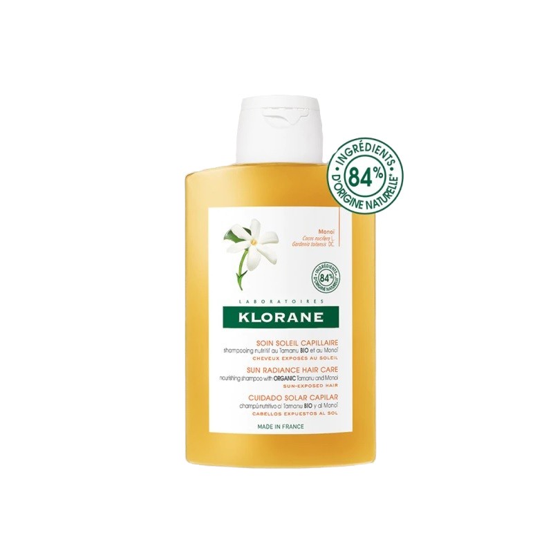 KLORANE Champú Solar Nutritivo al Tamanu BIO y al Monoï 200ml-1