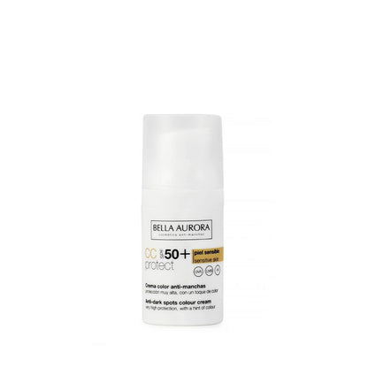 BELLA AURORA Crema Color Antimanchas Piel Sensible SPF50+ (30ml)-3