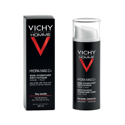 VICHY Homme Hydra Mag C+ Hidratante Anti-Fatiga Rostro y Ojos 50ml-2