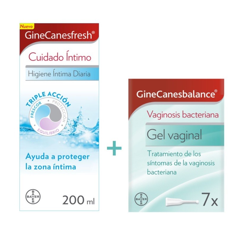 GinecanesBalance Gel Vaginal 7x5ml + GinecanesFresh 200ml Pack Ahorro-1