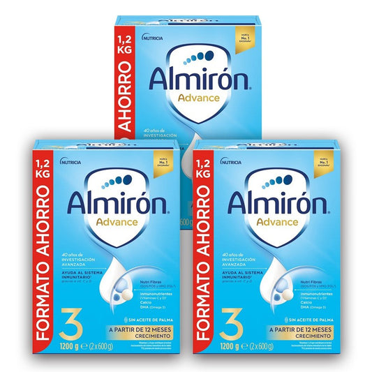 ALMIRÓN Advance 3 con Pronutra Leche de Crecimiento Pack 3x1200gr-1