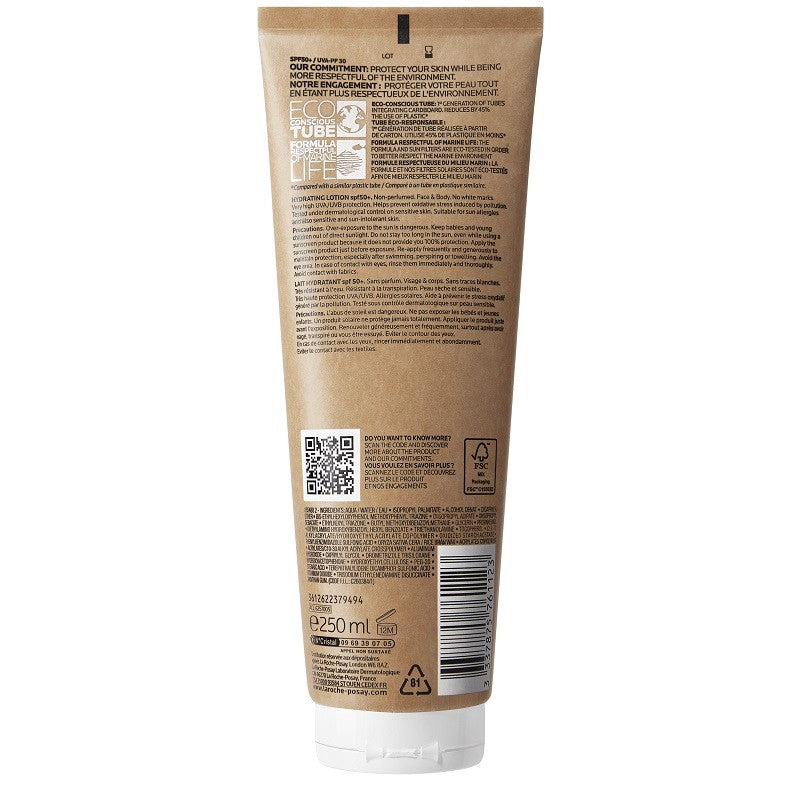ANTHELIOS Leche Solar Sin Perfume Piel Seca y Sensible SPF50+ (250ml) LA ROCHE POSAY-3