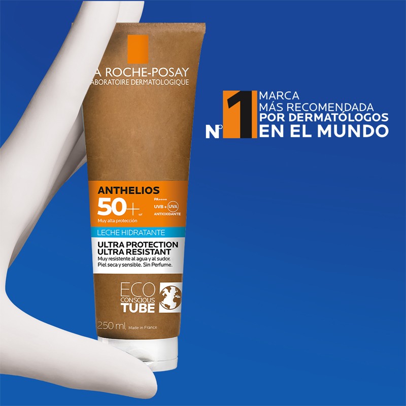 ANTHELIOS Leche Solar Sin Perfume Piel Seca y Sensible SPF50+ (250ml) LA ROCHE POSAY-5