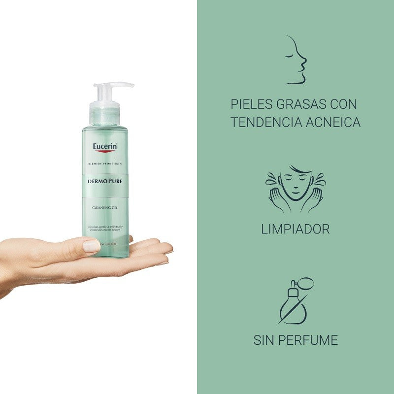 EUCERIN Dermopure Oil Control Gel Limpiador Facial 200ml-3