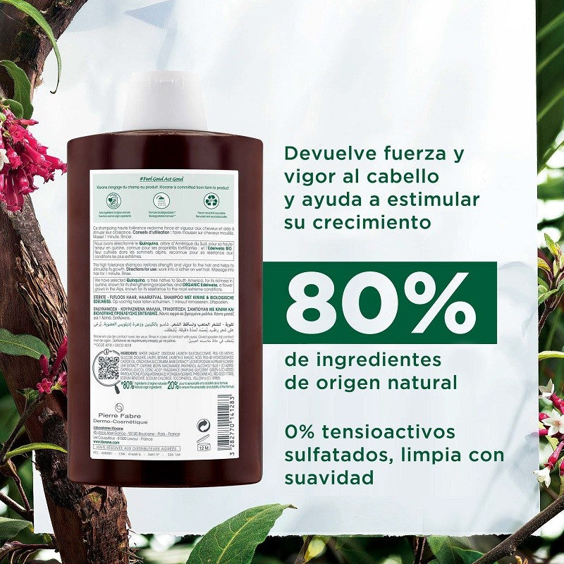 KLORANE Champú a la Quinina 200 ml-3