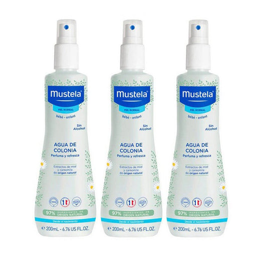 MUSTELA Trio Agua de Colonia Sin Alcohol 200ml (3 unidades)-1