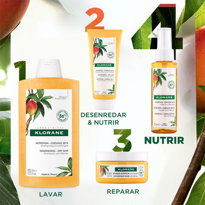KLORANE Aceite de Mango 125 ml para Pelo Seco-6