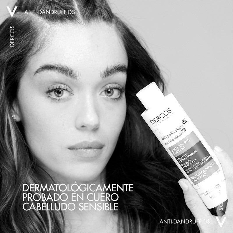 VICHY Dercos Champú Anticaspa Cabello Seco 390ml-11