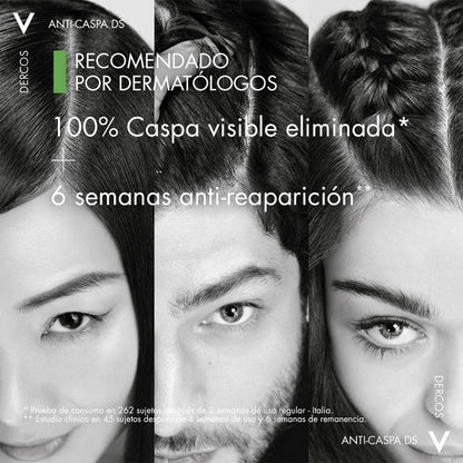 VICHY Dercos Champú Anticaspa Cabello Seco 390ml-14