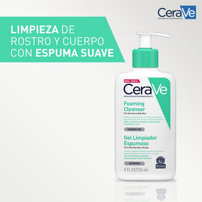 CERAVE Gel Limpiador Espumoso 236ml-4