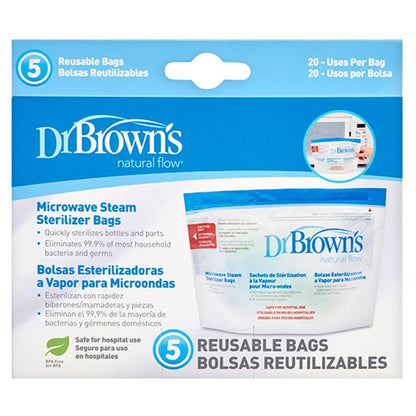 DR BROWN'S Bolsas Esterilizadoras Microondas (5 Unids)-1