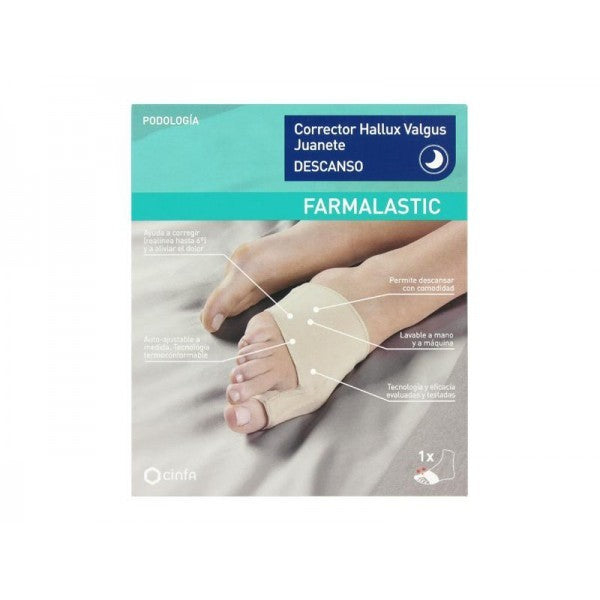 FARMALASTIC Protector Hallux Valgus Juanete DESCANSO Talla Mediana-1
