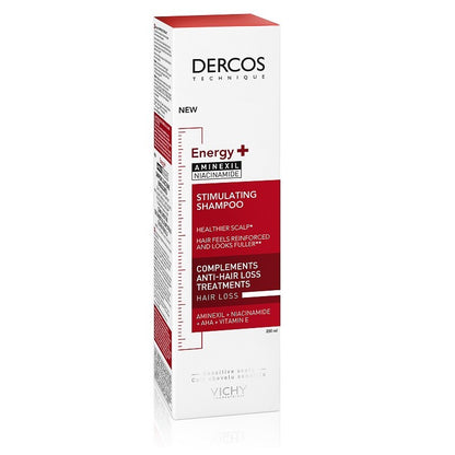 VICHY Dercos Champú Anticaída Estimulante Energizante 200ml-3