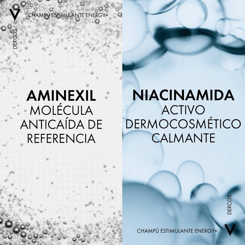 VICHY Dercos Champú Anticaída Estimulante Energizante 400ml-10