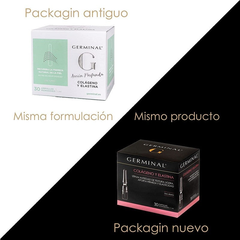 GERMINAL Ampollas Colágeno y Elastina Sérum Antiedad 30 Ampollas-2