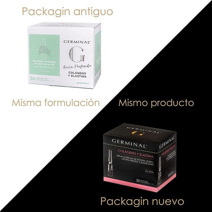 GERMINAL Ampollas Colágeno y Elastina Sérum Antiedad 30 Ampollas-2
