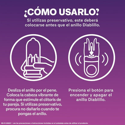 DUREX Anillo Vibrador Intense Orgasmic Diablillo-4