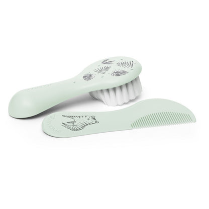SUAVINEX Set Cepillo y Peine Recién Nacido Verde 0+m-2
