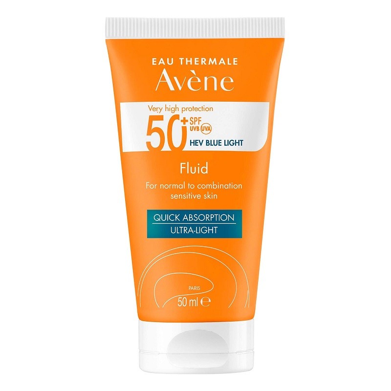 Avène Solar Fluido Facial Toque Seco Piel Normal a Mixta SPF50+ 50ml-1