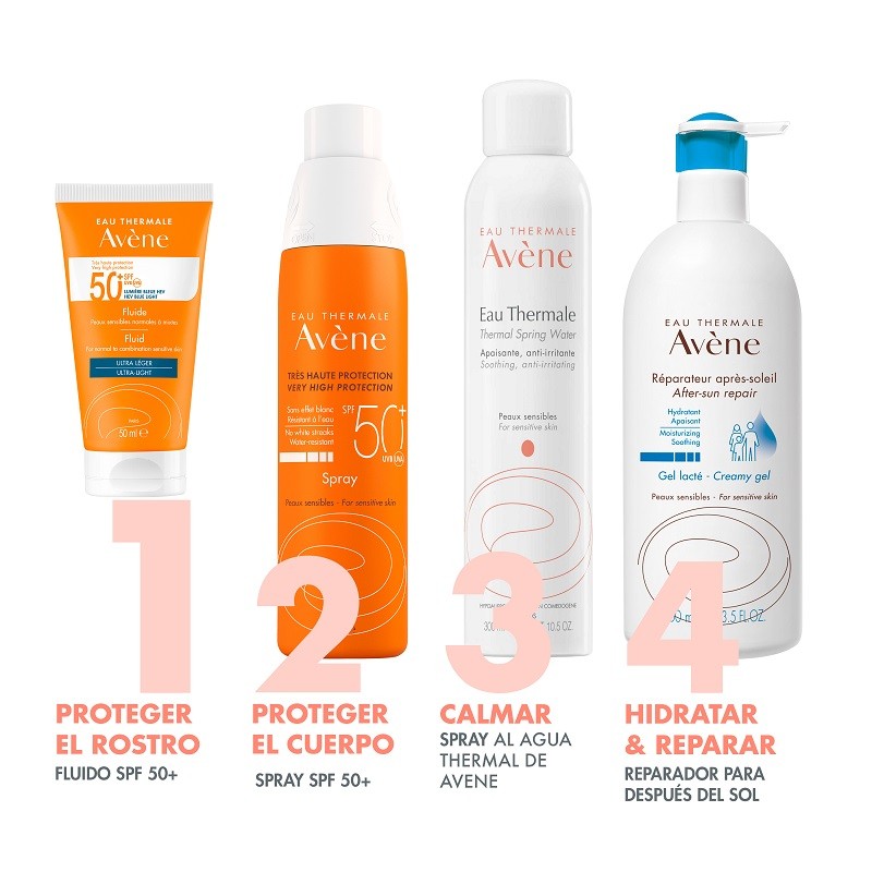 Avène Solar Fluido Facial Toque Seco Piel Normal a Mixta SPF50+ 50ml-6