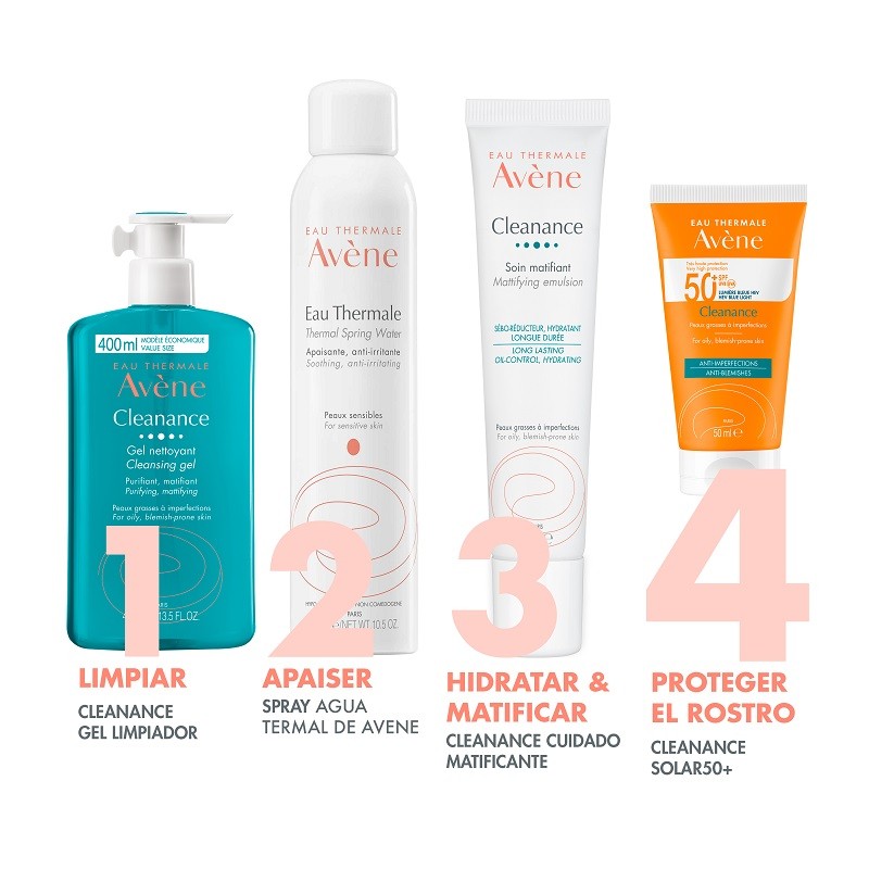 AVÈNE Cleanance Protector Solar Facial SPF50+ 50ml-5