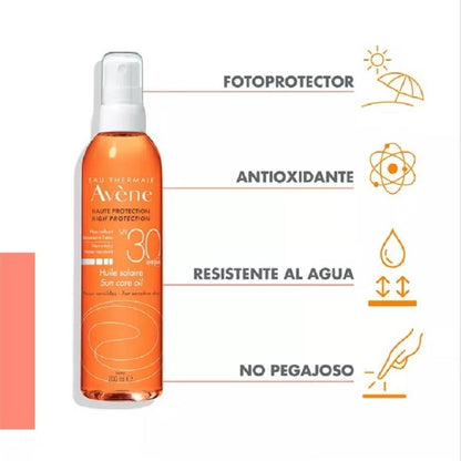 AVENE Aceite Solar SPF30 200ml-2