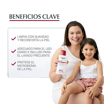 EUCERIN pH5 Gel de Baño Piel Seca y Sensible 1L-6