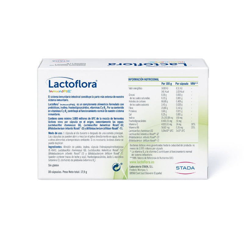 LACTOFLORA Probióticos InmunoPEQ 30 Cápsulas-2