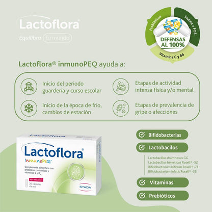 LACTOFLORA Probióticos InmunoPEQ 30 Cápsulas-3