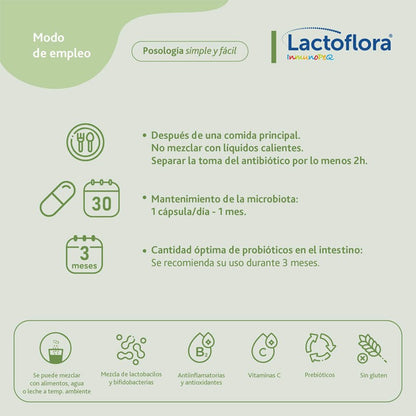 LACTOFLORA Probióticos InmunoPEQ 30 Cápsulas-4