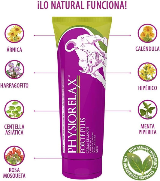 PHYSIORELAX Forte Plus Crema de Masaje Deportivo 75ML-1