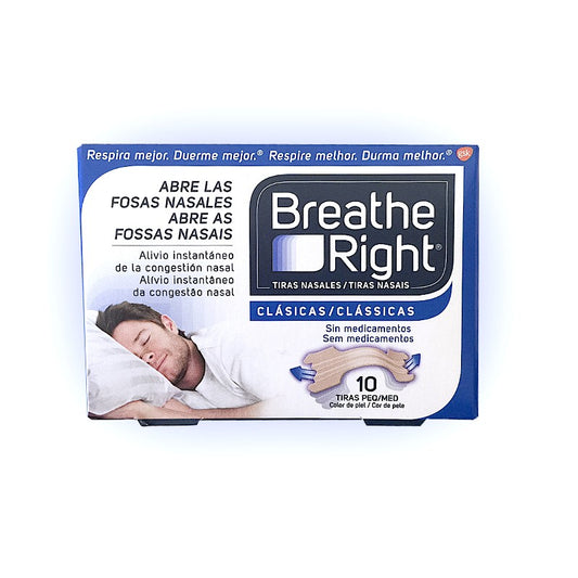 Breathe Right Tiras Nasales Clásicas Peq/Med. (10 unid)-1