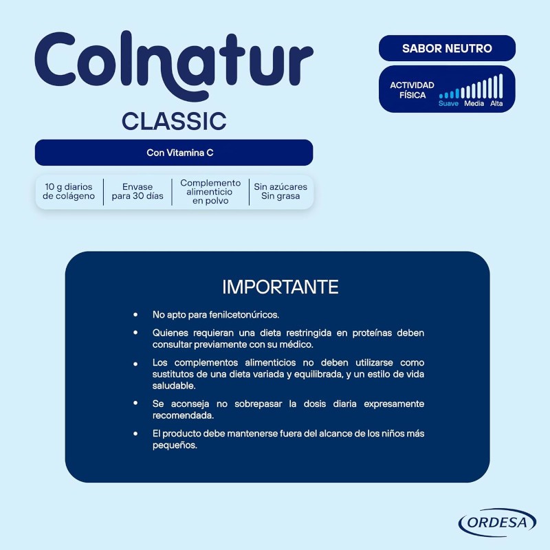 COLNATUR Colágeno Soluble Neutro Clásico 306g-6