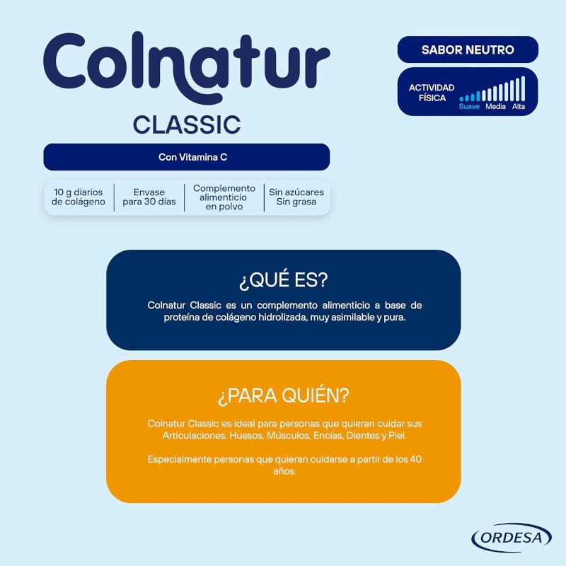 COLNATUR Colágeno Soluble Neutro Clásico 306g-4
