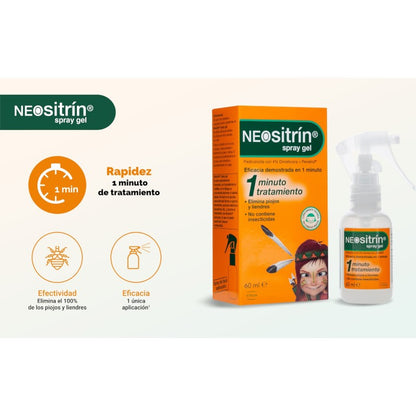 NEOSITRIN Spray Gel Líquido Antipiojos 60ml-7